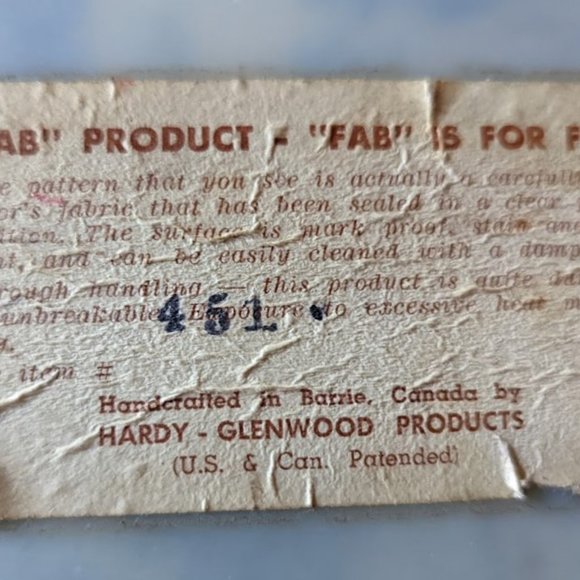 REDUCED Vintage “Fab” Tray c 1970s - Picture 4 of 4